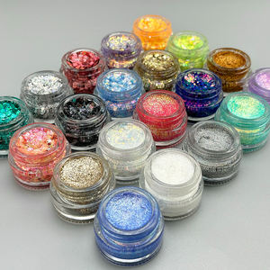 Maquillaje Personalizado MLM, 20 Colores, Brillo Corporal, Gel Brillante de Grado Cosmético para Festivales, Fiestas Rave, Cosplay de Anime, Sombra de Ojos Brillante - Product Image 4
