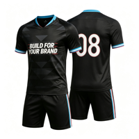 Ensemble de maillots de football personnalisés en sublimation intégrale, respirants, à séchage rapide, en polyester, pour équipes
