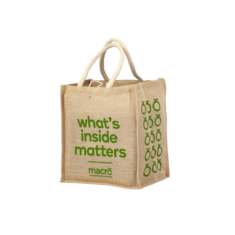 Promotional price customized large capacity packaging tote shopping bags jute