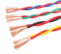 Fil carré torsadé en cuivre pur, résistant au feu, pour lampe, fil flexible d'alimentation