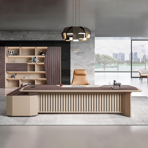 Meubles de bureau pour la maison et le bureau, prix de gros compétitif, bureau de direction en forme de L - Product Image 4