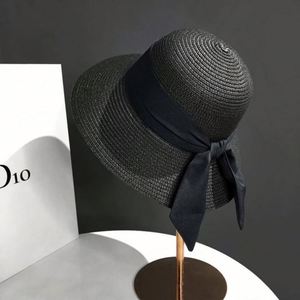 Nouveau design Chapeau de soleil en paille pour femme avec ruban, idéal pour les sorties estivales et les vacances à la plage - Product Image 3