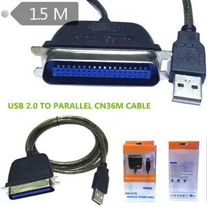 Bán buôn Chất lượng cao 1.5 mét USB Một Song song IEEE 1284 CN36 36pin Cáp máy in