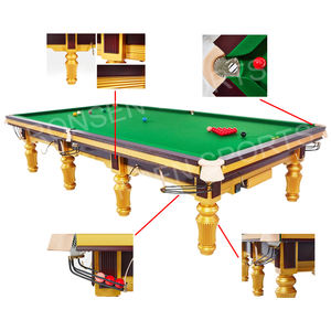 Mesa de Billar de Tela <span class=keywords><strong>Strachan</strong></span> 6811 de Tamaño Estándar Internacional 2025 de 12 pies con Luz LED y Bloque de Acero - Product Image 4