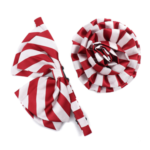 <span class=keywords><strong>Pajarita</strong></span> de poliéster con rayas para hermandades, uniforme universitario, vida griega, eventos en el campus, para mujer - Product Image 3