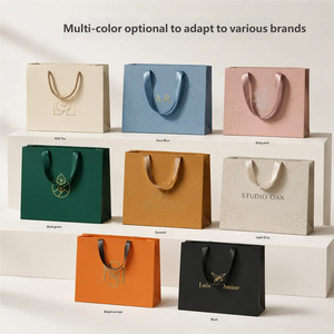 Bolsa <span class=keywords><strong>de</strong></span> Regalo <span class=keywords><strong>de</strong></span> Papel <span class=keywords><strong>de</strong></span> Lujo en Color Morandi Personalizada |   Bolsa <span class=keywords><strong>de</strong></span> <span class=keywords><strong>Compras</strong></span> <span class=keywords><strong>de</strong></span> Papel Kraft con Logotipo Estampado en Caliente para Boutique - Product Image 2