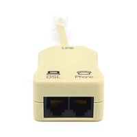 Microfiltro RJ11 para Módem en Línea, Divisor XDSL DSL ADSL VDSL