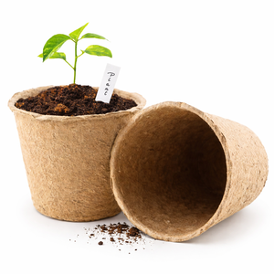 Barquettes à <span class=keywords><strong>semis</strong></span> et pots en tourbe biodégradables et compostables <span class=keywords><strong>pour</strong></span> la germination et la culture de plantes d'intérieur et d'extérieur - Product Image 1