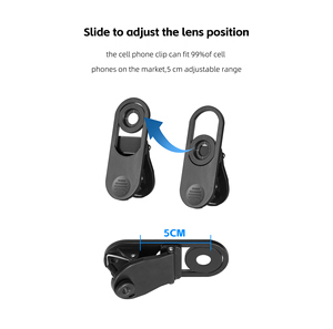 Lentes Móviles Universales, Lente de Zoom 2 en 1 con Enfoque Automático y Gran Angular para Teléfonos Inteligentes, para Fotografía de Belleza, Pestañas y Uñas - Product Image 3