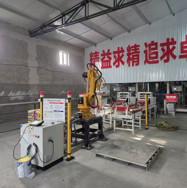 Industrial Automatic Robotic Palletizers for Stacking in Fertilizer Production Warehouses