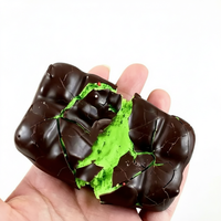 Jouet souple anti-stress en TPR couleur chocolat, coque croustillante, rebond lent, pour enfants et adultes
