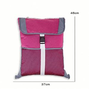 Sac à dos de sport et de voyage léger et résistant avec logo personnalisé, en maille imperméable, antivol, avec cordon de serrage - Product Image 1
