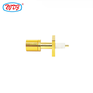 Connecteur coaxial RF mâle SMB <span class=keywords><strong>à</strong></span> 4 trous avec bride, câble de raccordement RF, conforme RoHS, en stock – Fournisseur Fabricant - Product Image 2