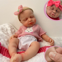 Poupée Bébé Reborn en Silicone Souple de 12/16/18 Pouces avec Sucette, Couleur et Coiffure Personnalisables, Vente en Gros Directe Usine, Cadeau pour Enfant