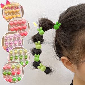 BELLEWORLD Factory 12pcs Kids Girly Accesorios Para El Cabello Por Mayor Rubber <strong>Ties</strong> Colored <strong>Children</strong> Elastic Cute Hair Bands - Product Image 1
