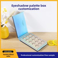Boîte en carton personnalisée pour palette de fards à paupières magnétique, emballage vide pour maquillage, boîte cadeau cosmétique sur mesure