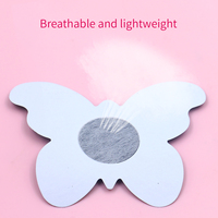 Cache-tétons jetables en forme de papillon irisé scintillant pour femmes, soirée, sortie, usage quotidien, festival, accessoire élégant