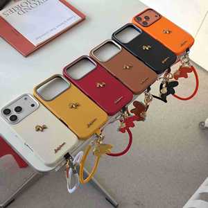 Étui de téléphone antichoc de luxe avec motif poney mignon et cordon pour iPhone 17 Pro Max 16/15 Pro, pour <span class=keywords><strong>Huawei</strong></span> Mate 60/70/80, avec boîte d'emballage - Product Image 2