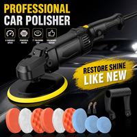 Polisseuse automobile électrique portative 180 mm pour l'entretien de la peinture, le polissage et l'application de cire, et usage DIY