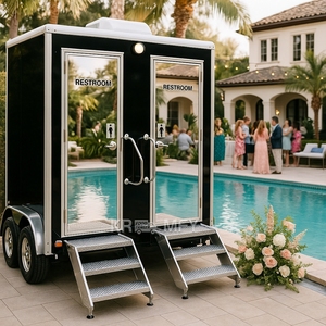 Nouvelle conception 2025, toilettes portables durables, remorques de toilettes à 3 conteneurs pour les événements - Product Image 6
