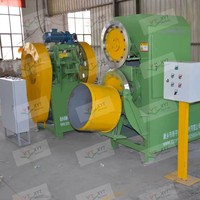Ligne de prétraitement des pneus usagés commerciaux 50 kW, usine de recyclage pour la division, la découpe en bandes et en blocs des bandes de roulement des pneus usagés
