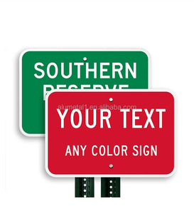 Segnaletica di avvertenza stradale in alluminio alluminio materiale segnaletica riflettore Stand rosso giallo blu colori neri - Product Image 2