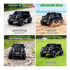 รถยนต์ไฟฟ้าสำหรับเด็ก TOYSRUNNER MS-801 ขับเคลื่อน 4 ล้อ มอเตอร์ 390 แบตเตอรี่ 12V7Ah เครื่องเล่นเพลง MP3 ไฟส่องสว่างตัวรถ ห้องโดยสารขนาดใหญ่ - Product Image 4