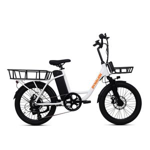 Bici da Carico Elettrica da 20 Pollici 36v 250w a 2 Ruote con Scavalco Basso non Pieghevole per Consegna Cibo - Product Image 2