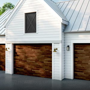 <span class=keywords><strong>Porte</strong></span> de <span class=keywords><strong>garage</strong></span> <span class=keywords><strong>motorisée</strong></span> Alucasa à ouverture vers le haut avec finition <span class=keywords><strong>bois</strong></span> classique et panneaux renforcés en acier pour des performances durables - Product Image 3