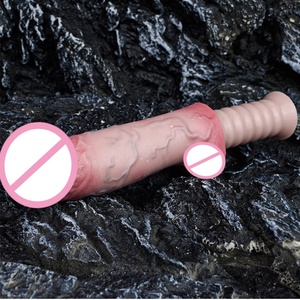 FAAK Dildo Suave de Doble Capa con Asa de Silicona Suave al Tacto, Plug Anal Largo, Masturbador Masculino y Femenino, Juguetes Sexuales al por Mayor - Product Image 6