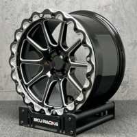 Jantes forgées Bku 5x120.65 de 18, 19 et 20 pouces, jantes en alliage Beadlock pour course de dragster, pour Chevrolet Corvette C6 C5 C7 C8 C4 ZR1 Z06