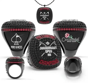 แหวนแชมป์เบสบอลเยาวชนแบบกำหนดเองปี 2026 ชุบทองฝังคริสตัลสำหรับวันครบรอบ - Product Image 4