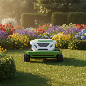 เครื่องตัดหญ้าแบบสายพานลำเลียง ควบคุมระยะไกล ขนาด 900 มม. สำหรับงานหนัก พร้อมเครื่องยนต์ 608 ซีซี ได้รับมาตรฐาน CE และ EPA จัดส่งฟรี - Product Image 2