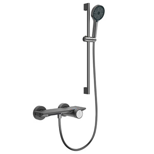 Zhengba <b>Shower</b> Set Rectangle Wall Mounted With Temperature <b>Control</b> And Massage Function For Bathroom - Product Image 2