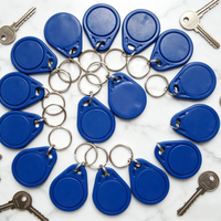 Étiquettes RFID étanches 13,56 MHz, contrôle d'accès professionnel NFC, porte-clés intelligent RFID ABS pour la gestion des propriétaires