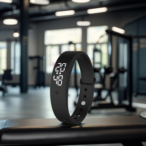 Montre bracelet connectée sport Android avec écran tactile IPS, alarme vibrante, moniteur de température <span class=keywords><strong>automatique</strong></span> et <span class=keywords><strong>podomètre</strong></span> 3D - Product Image 3