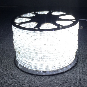 Impermeable IP 67 al aire libre 220V 100 metros redondo neón LED cuerda luces Navidad vacaciones boda iluminación