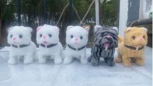 Juguete de Gato de Peluche Eléctrico Simulado con Collar: Camina, Maulla y Mueve la Cola, Mascota Electrónica para Niños - Product Image 5