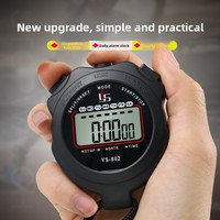 Stopwatch Elektronik Tahan Air Yisheng YS-802 Satu Kanal Presisi 0,01 Detik Anti Selip Fungsi Jeda untuk Atletik