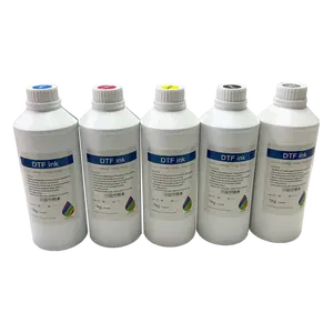 Excellent print results CMYKW DTF ink 1000ml for dtf printing machine A3/A1 printer