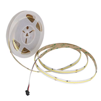Bande led intelligente coulante cob eau courante led 24v programmable 360leds/m couleur unique cob led bande lumineuse pour la maison