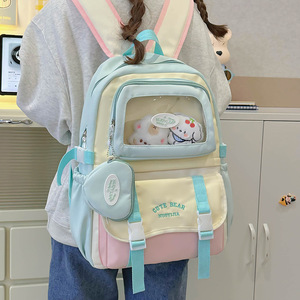 Mochila Escolar de Nailon Impermeable con Diseño de Dibujos Animados, para Estudiantes de Secundaria, Unisex, de Gran Capacidad, 20-35L - Product Image 4