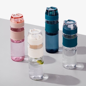Bouteille d'eau portable en plastique anti-fuite ODM/OEM pour sports de plein air avec paille - Product Image 1
