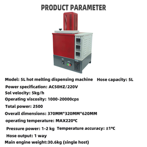 Công suất lớn 5L tự động và bán tự động nóng chảy keo pha chế máy 220V với PLC cho hướng dẫn Sử dụng phun - Product Image 3