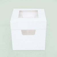 Großhandel Maßgefertigte Weiße Kartonbox Faltbare Verpackungsbox für Kuchen