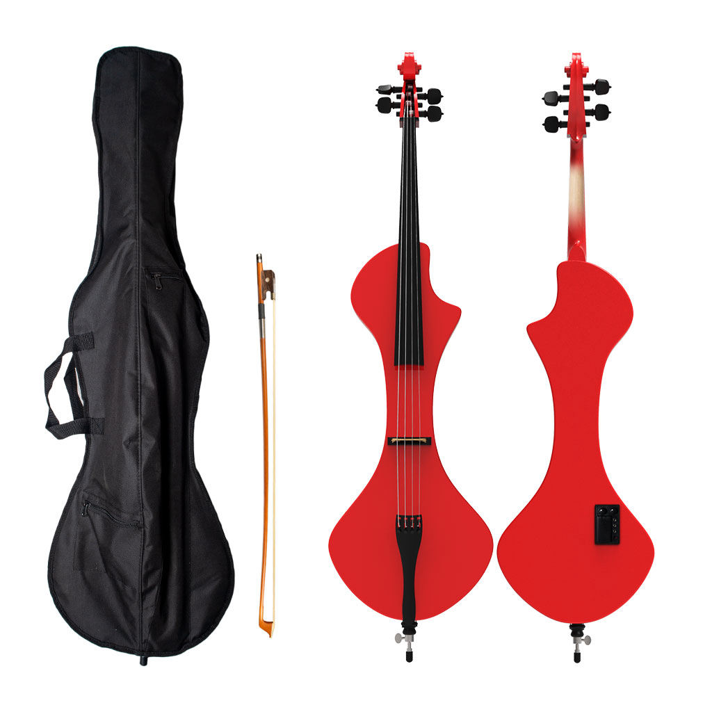 NAOMIサイレントエレクトリックチェロ4/4チェロ4弦カラフルソリッド