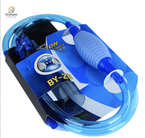 半自動エコフレンドリー5L水槽掃除機砂利クリーナーサイフォン/吸引ツールバッグ入りリビングルーム水槽用 - Product Image 1