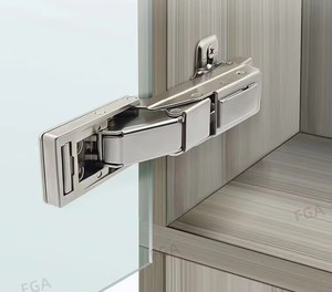 Stainless Steel Furniture Hinge 110 Degree Full Mortise Adjustable Soft Closing Glass <b>Door</b> Cabinet Joint 35mm Cup Diameter - Product Image 6