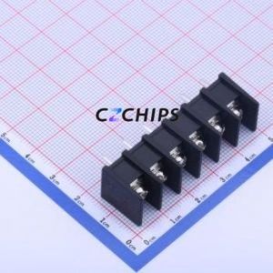 KF25S-7.62-6P Barrier Terminal Block Through hole Component (THT),P=7.62mm Connector Two Sides 7.62mm 1x6P Straight Pin - Product Image 1