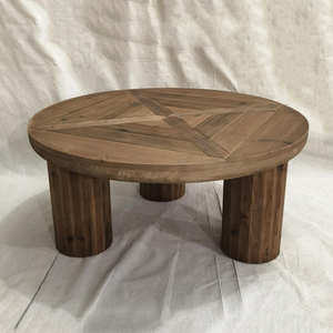 Mesa de Centro de Madera Tallada Grande, Portátil, Duradera, Decorativa, Estilo Rústico Vintage, para Sala de Estar, Muebles para el Hogar, Fácil de Transportar - Product Image 2
